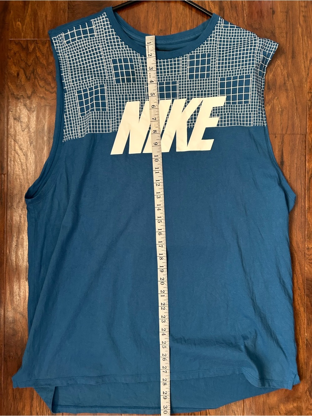 Nike Blue Graphic Sleeveless Athletic Tank